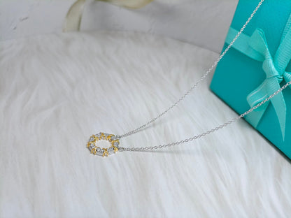 [Ornora Jewelry]SIXTEEN STONE NECKLACE GOLD