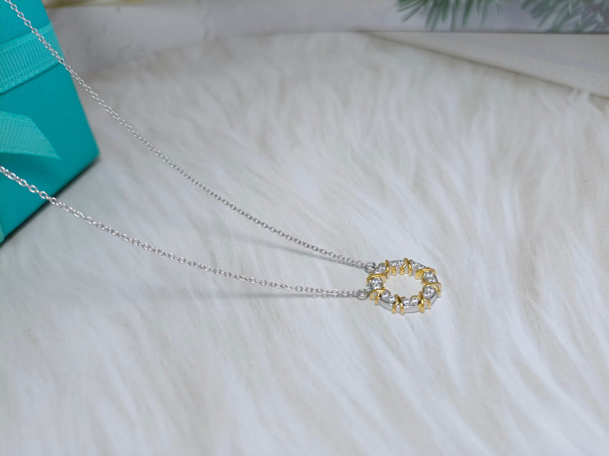 [Ornora Jewelry]SIXTEEN STONE NECKLACE GOLD