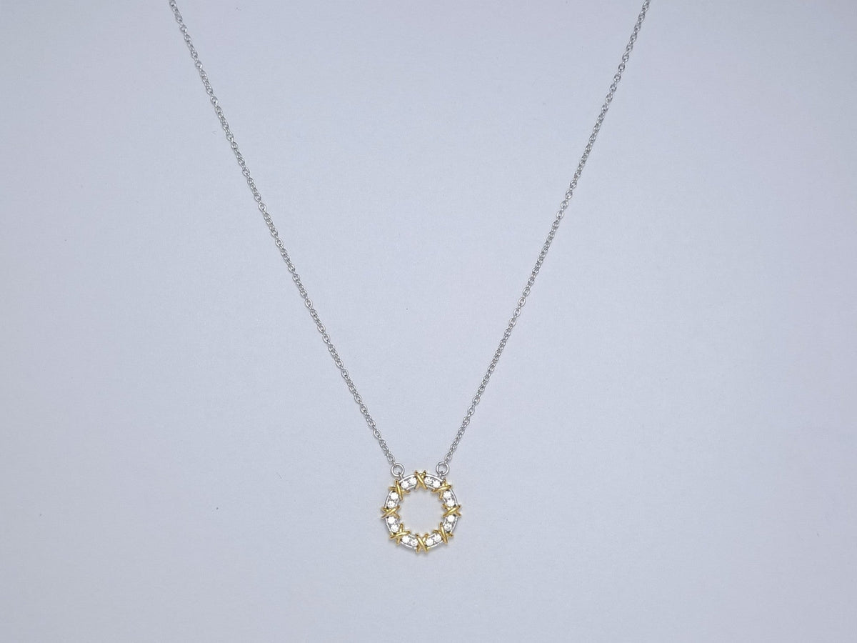 [Ornora Jewelry]SIXTEEN STONE NECKLACE GOLD