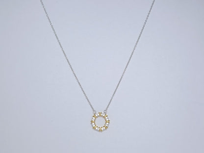 [Ornora Jewelry]SIXTEEN STONE NECKLACE GOLD