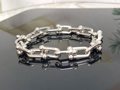 [Ornora Jewelry]HARDWEAR BRACELET PINK GOLD AND SILVER DIAMOND