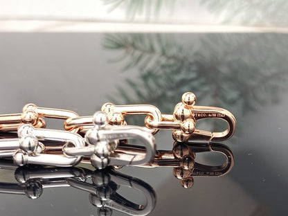 [Ornora Jewelry]HARDWEAR BRACELET PINK GOLD AND SILVER DIAMOND