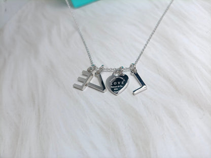 [Ornora Jewelry]LOVE TEXT PEDANT NECKLACE
