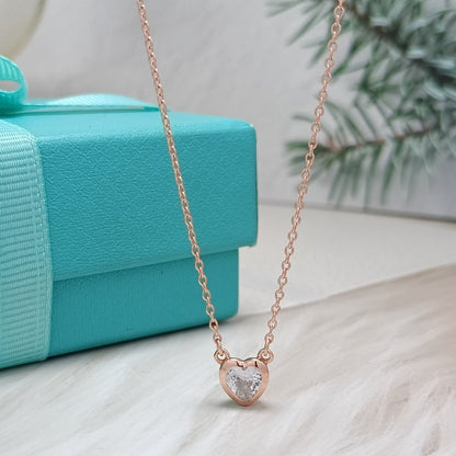 [Ornora Jewelry]HEART BIG DIAMOND NECKLACE