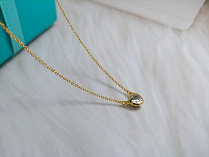[Ornora Jewelry]HEART BIG DIAMOND NECKLACE