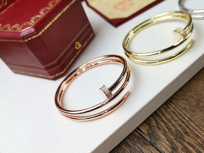 [OrnoraJewelry]JUSTE BRACELET 3.5MM DOUBLE ROW DIAMOND