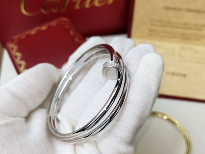 [OrnoraJewelry]JUSTE BRACELET 3.5MM DOUBLE ROW DIAMOND