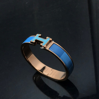 [OrnoraJewelry]H BRACELET BLUE RAINBOW CERAMIC