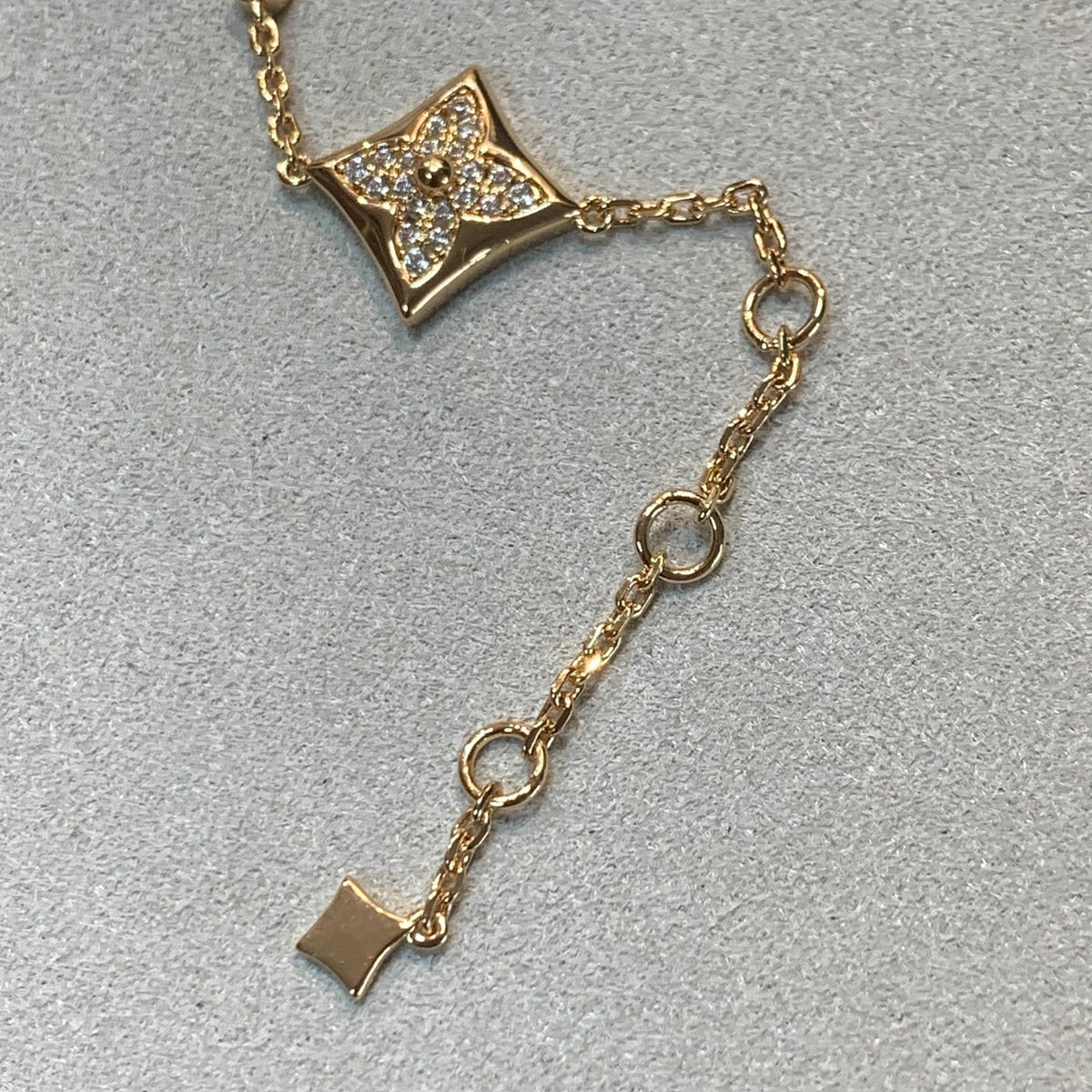 [OrnoraJewelry]OrnoraAND SUN 4 MOTIFS GOLD DIAMONDS BRACELET