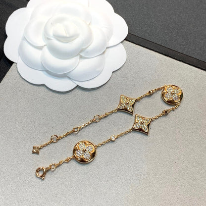 [OrnoraJewelry]OrnoraAND SUN 4 MOTIFS GOLD DIAMONDS BRACELET