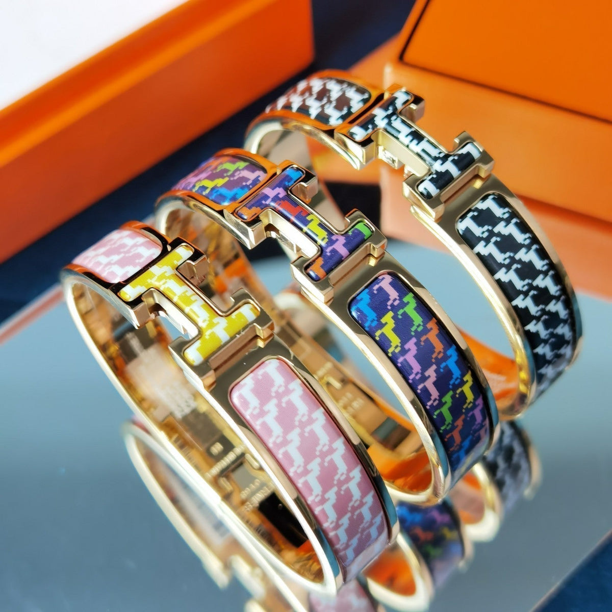 [OrnoraJewelry]H HORSE BRACELET 12MM