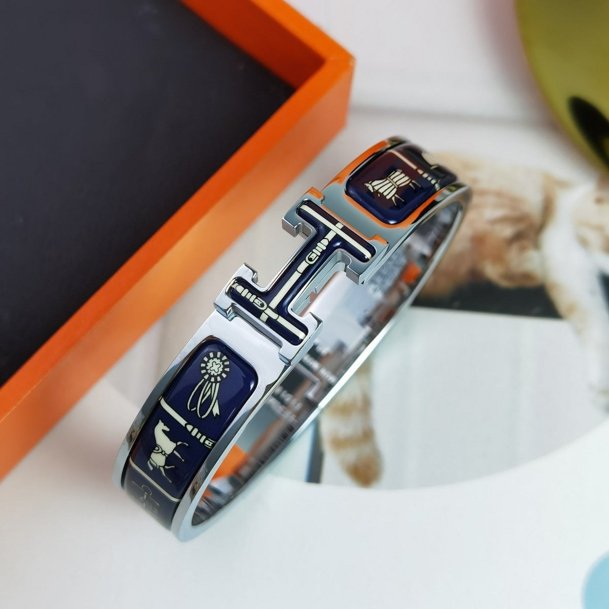 [OrnoraJewelry]H COUVERTURES DARK BLUE BRACELET