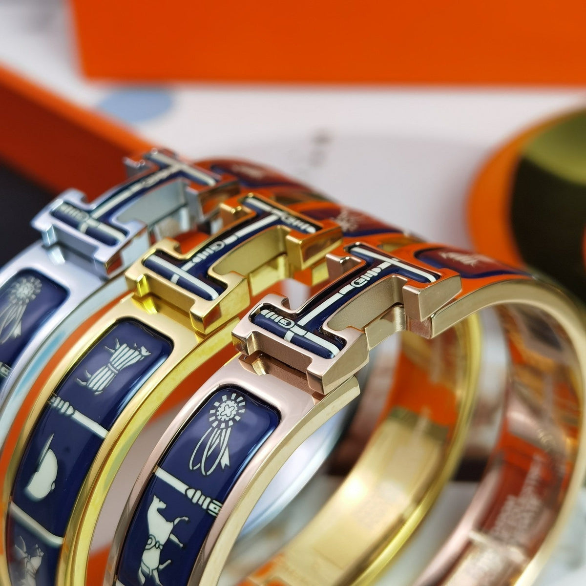 [OrnoraJewelry]H COUVERTURES DARK BLUE BRACELET