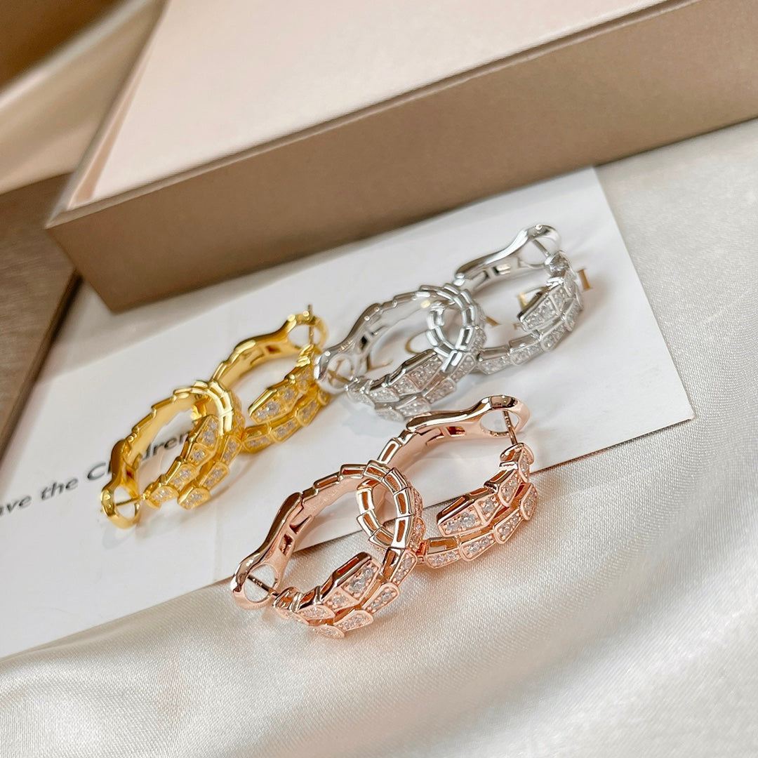 [OrnoraJewelry]SERPENTI EARRINGS DIAMOND