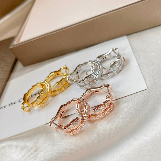 [OrnoraJewelry]SERPENTI EARRINGS DIAMOND