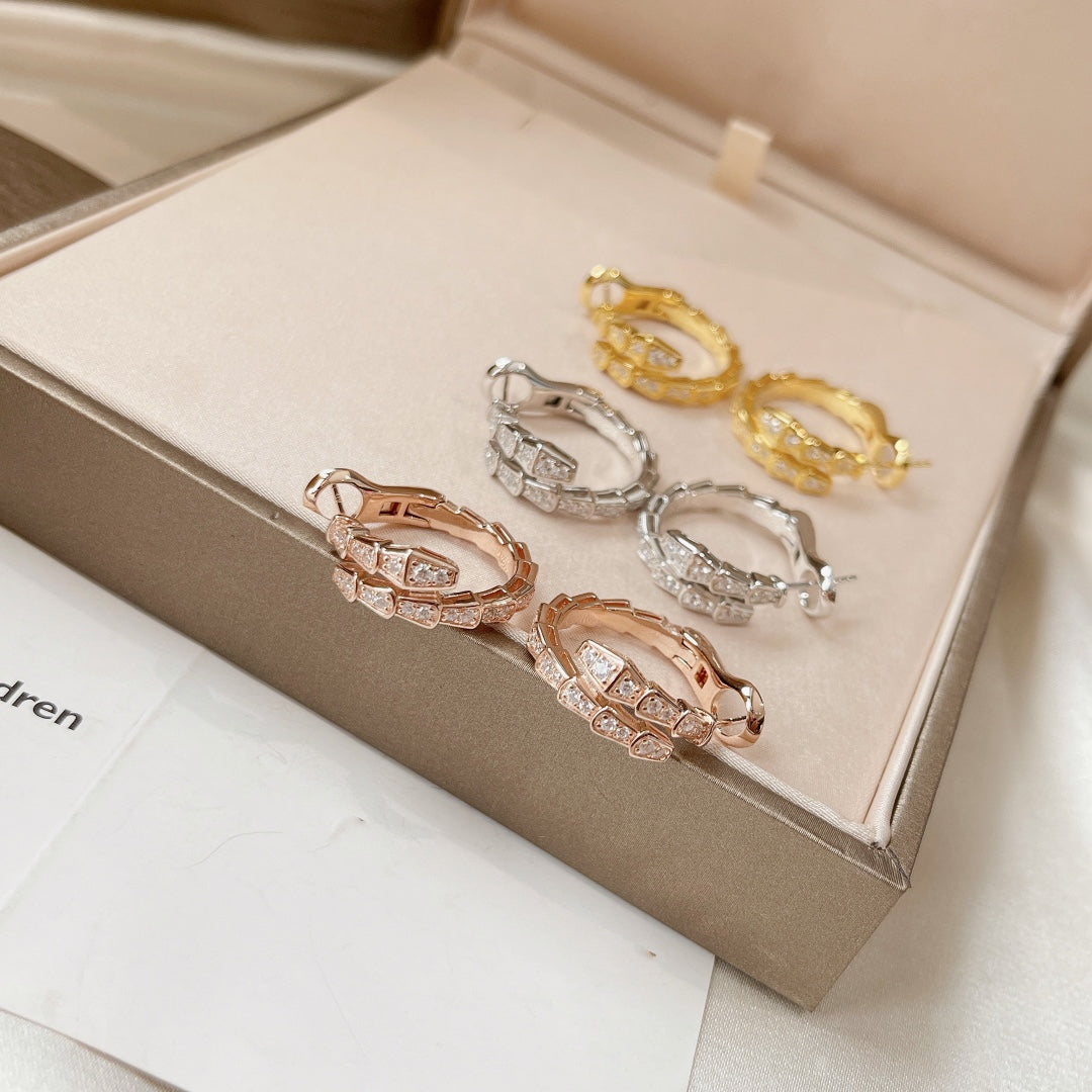 [OrnoraJewelry]SERPENTI EARRINGS DIAMOND