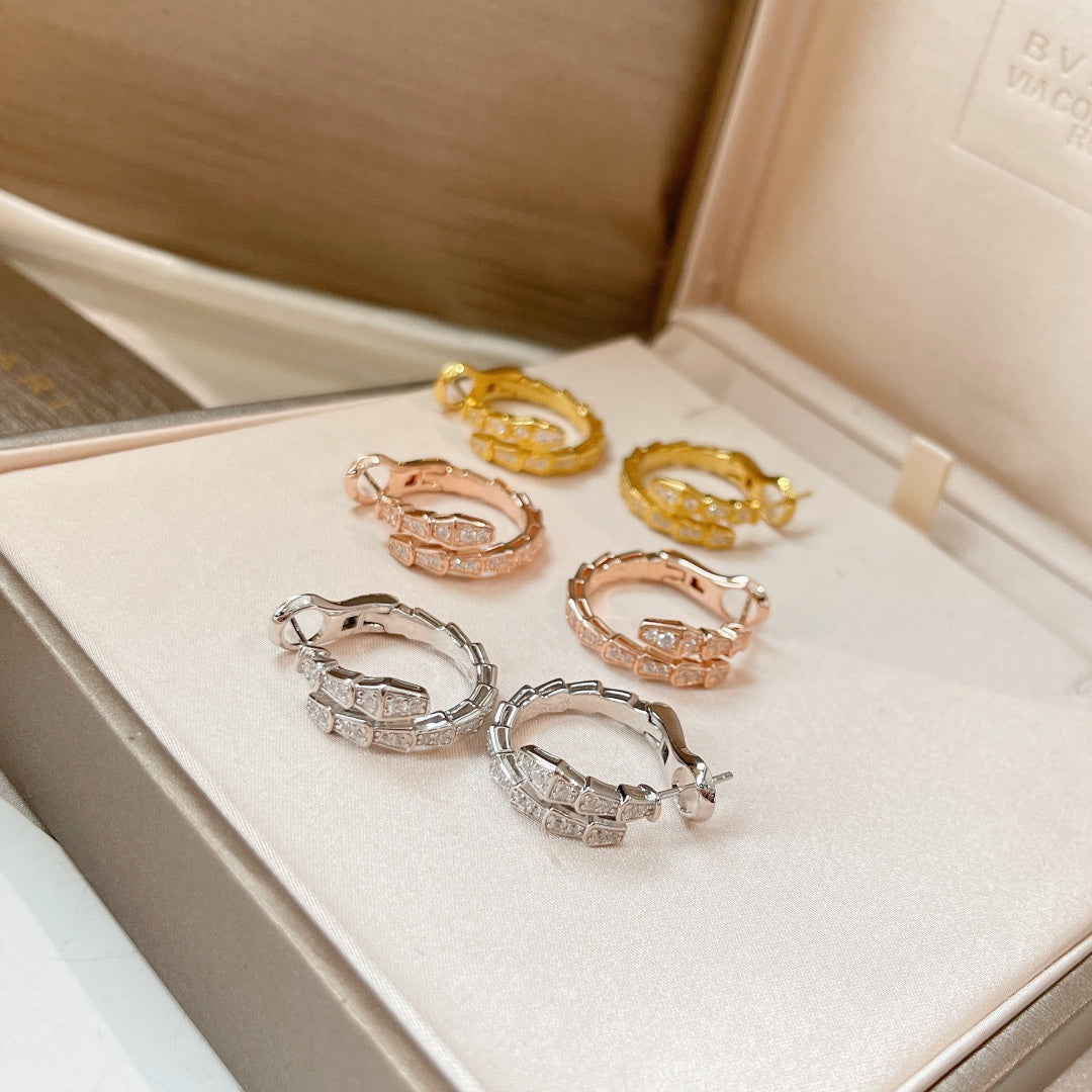 [OrnoraJewelry]SERPENTI EARRINGS DIAMOND