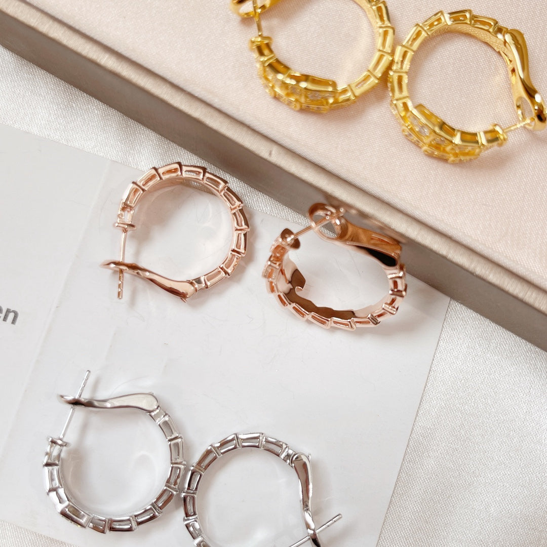 [OrnoraJewelry]SERPENTI EARRINGS DIAMOND