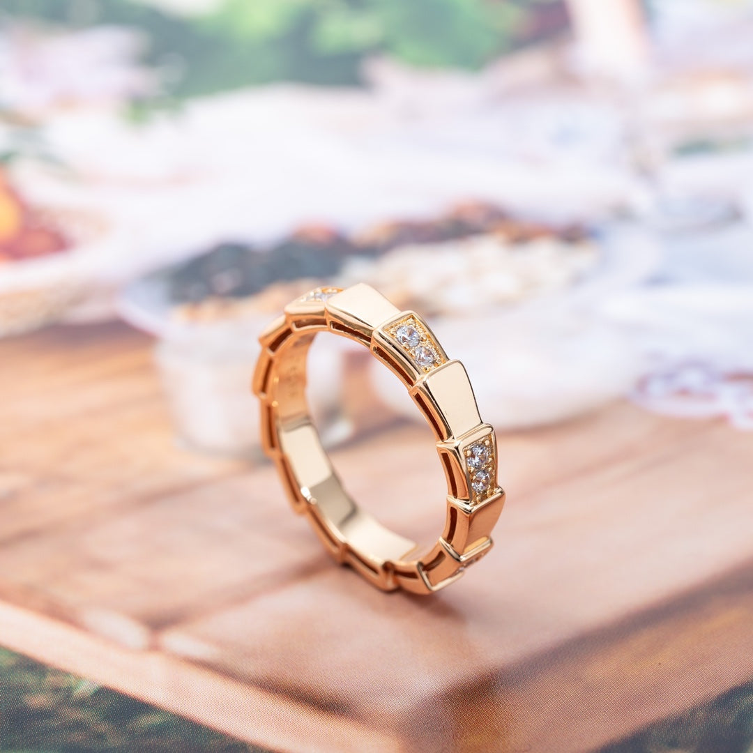 [OrnoraJewelry]SERPENTI RING PINK GOLD  3MM