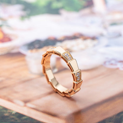 [OrnoraJewelry]SERPENTI RING PINK GOLD  3MM