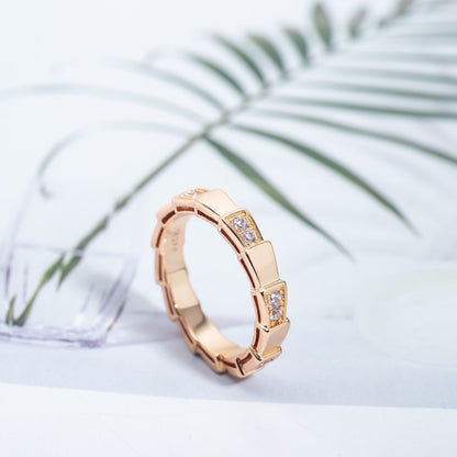 [OrnoraJewelry]SERPENTI RING PINK GOLD  3MM