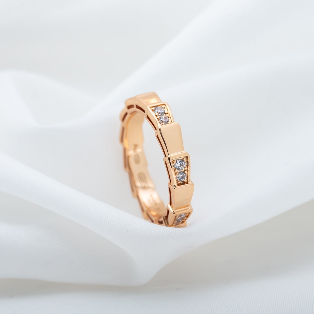 [OrnoraJewelry]SERPENTI RING PINK GOLD  3MM