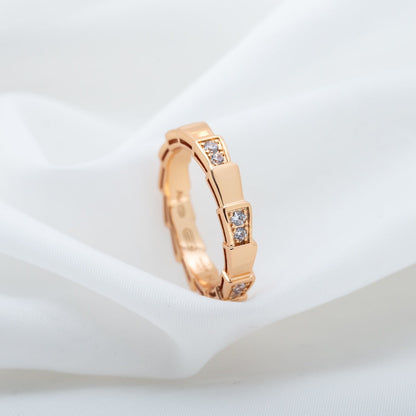 [OrnoraJewelry]SERPENTI RING PINK GOLD  3MM