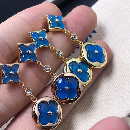 [OrnoraJewelry]OrnoraAND SUN AGATE DIAMOND EARRINGS