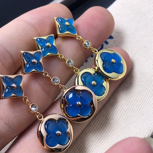 [OrnoraJewelry]OrnoraAND SUN AGATE DIAMOND EARRINGS