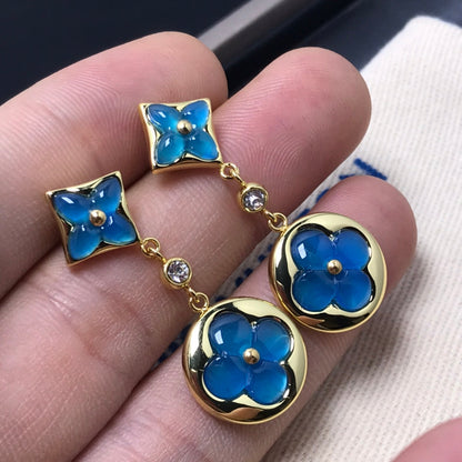 [OrnoraJewelry]OrnoraAND SUN AGATE DIAMOND EARRINGS