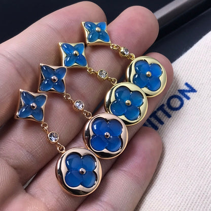 [OrnoraJewelry]OrnoraAND SUN AGATE DIAMOND EARRINGS