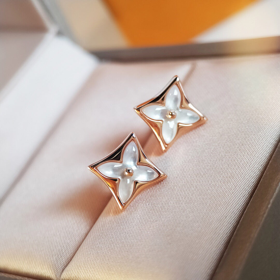[OrnoraJewelry]OrnoraMOP PINK GOLD EARRINGS