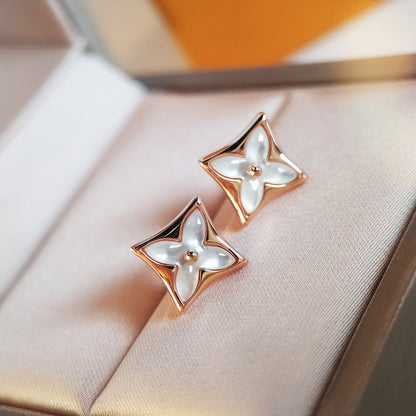 [OrnoraJewelry]OrnoraMOP PINK GOLD EARRINGS