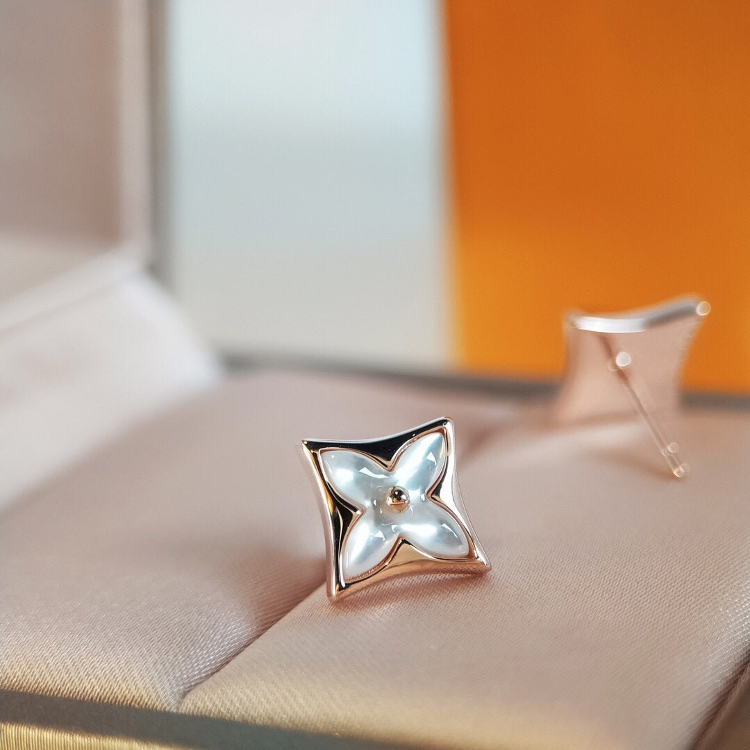 [OrnoraJewelry]OrnoraMOP PINK GOLD EARRINGS