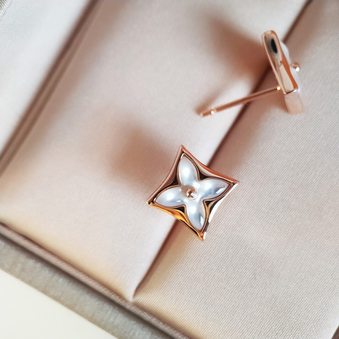 [OrnoraJewelry]OrnoraMOP PINK GOLD EARRINGS