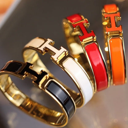 [OrnoraJewelry]H BRACELET 12MM GOLD