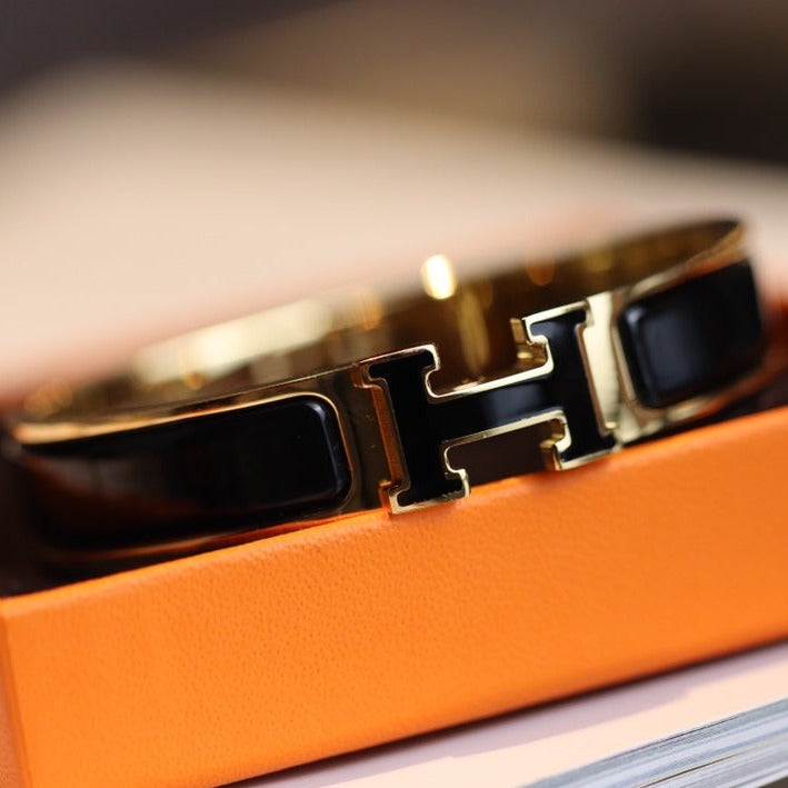 [OrnoraJewelry]H BRACELET 12MM GOLD
