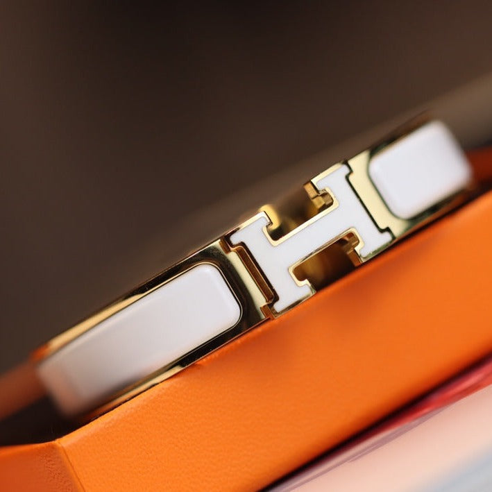 [OrnoraJewelry]H BRACELET 12MM GOLD