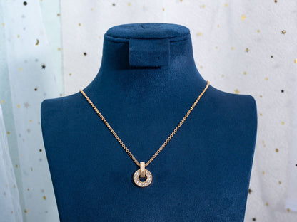 [OrnoraJewelry]GARI NECKLACE PINK GOLD DIAMOND