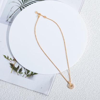 [OrnoraJewelry]GARI NECKLACE PINK GOLD DIAMOND