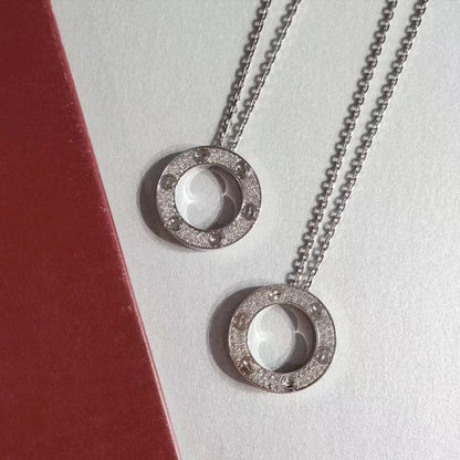 [OrnoraJewelry]LOVE NECKLACE ADJUSTABLE SILVER