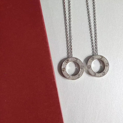 [OrnoraJewelry]LOVE NECKLACE ADJUSTABLE SILVER