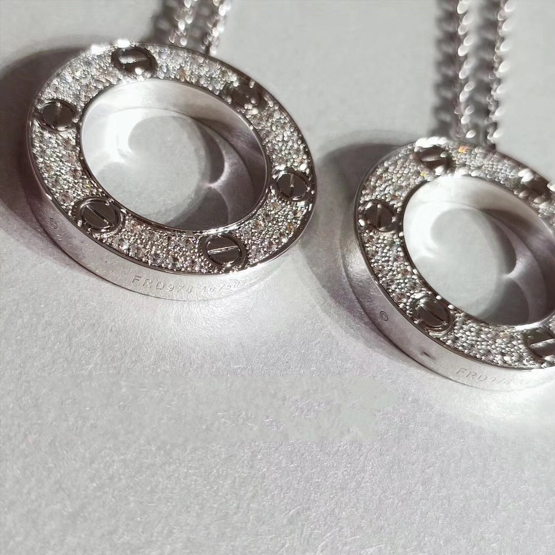 [OrnoraJewelry]LOVE NECKLACE ADJUSTABLE SILVER
