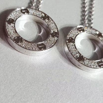 [OrnoraJewelry]LOVE NECKLACE ADJUSTABLE SILVER