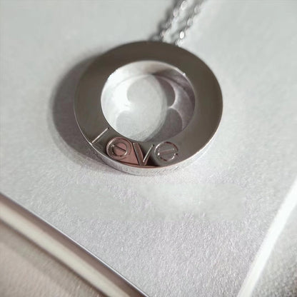 [OrnoraJewelry]LOVE NECKLACE ADJUSTABLE SILVER