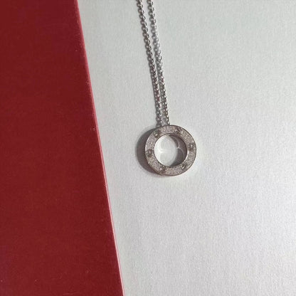 [OrnoraJewelry]LOVE NECKLACE ADJUSTABLE SILVER