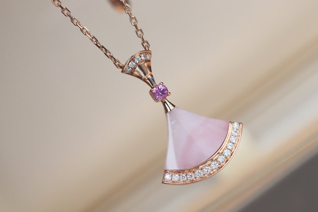 [OrnoraJewelry]DREAM NECKLACE PINK MOP DIAMOND