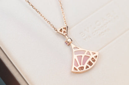 [OrnoraJewelry]DREAM NECKLACE PINK MOP DIAMOND