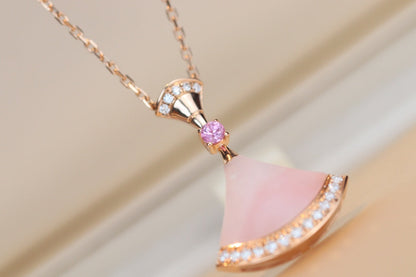 [OrnoraJewelry]DREAM NECKLACE PINK MOP DIAMOND