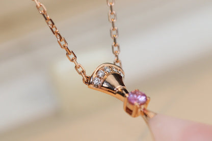 [OrnoraJewelry]DREAM NECKLACE PINK MOP DIAMOND